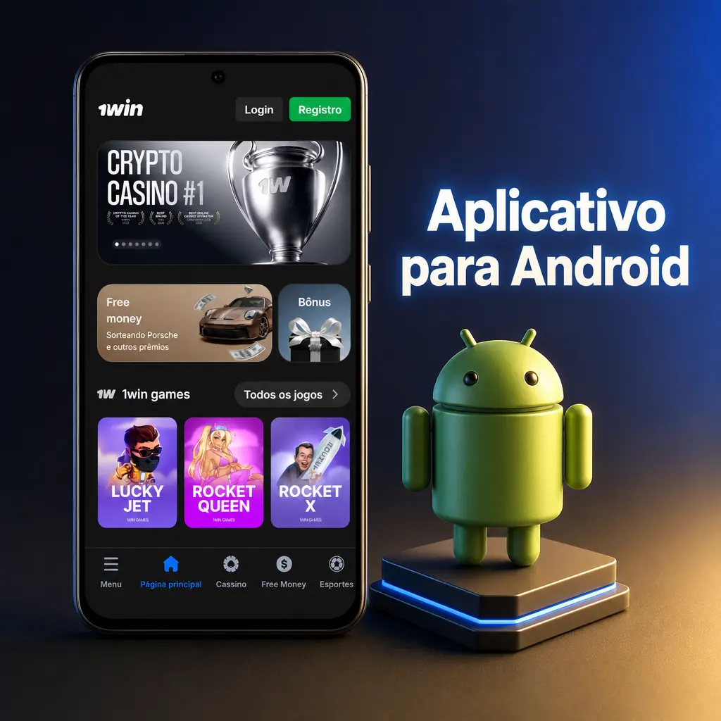 Aplicativo Android para esportes e entretenimento brasileiro, disponível para download em dispositivos móveis