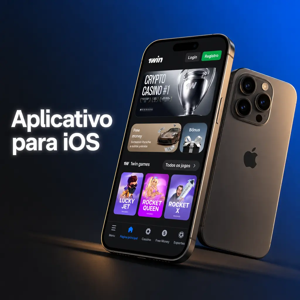 Aplicativo 1win para iOS sendo instalado via Safari com ícone adicionado à tela inicial do iPhone