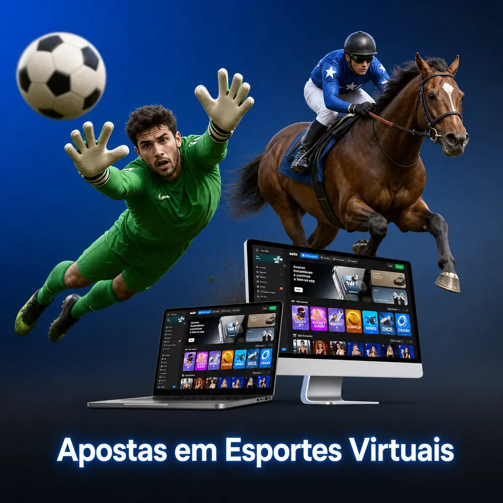 Apostas em esportes virtuais: futebol, corridas de cavalos e basquete simulados com resultados imediatos na 1win