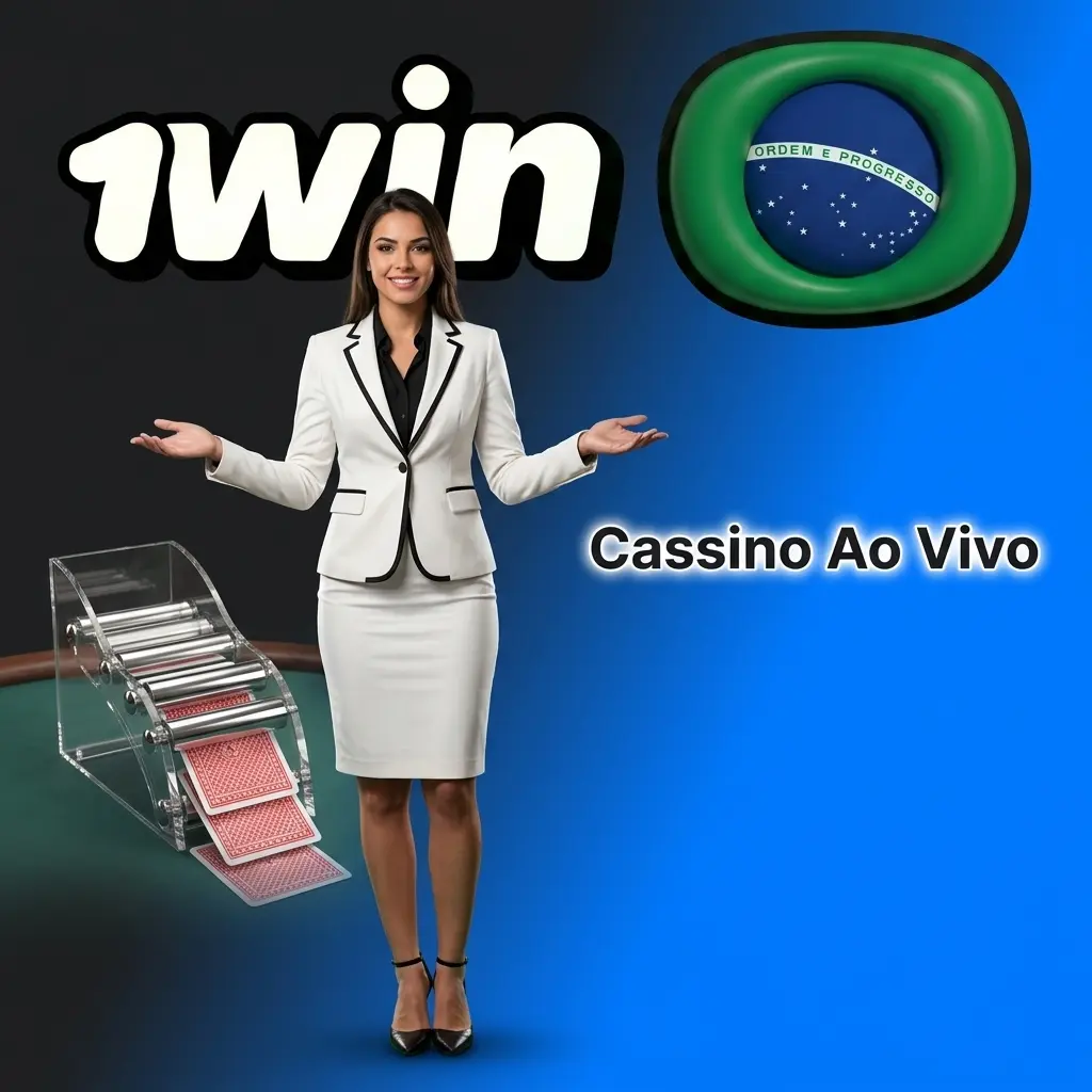 Cassino ao vivo da 1win Brasil com crupiês reais gerenciando mesas de roleta, blackjack e poker.