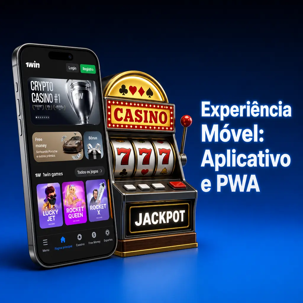 Aplicativo PWA do 1win no celular com desempenho otimizado em conexões lentas e baixo consumo de dados móveis