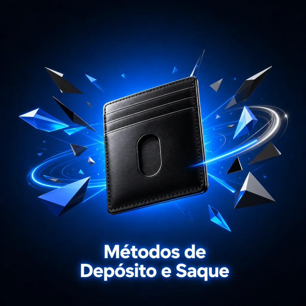 Métodos de depósito e saque: Pix, Binance Pay, Bitcoin, Ethereum, Litecoin, USDT, TRON, Dogecoin e BNB disponíveis