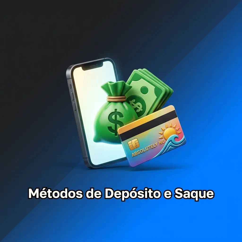 Métodos de depósito e saque via Pix, Binance Pay e criptomoedas como Bitcoin e Ethereum.