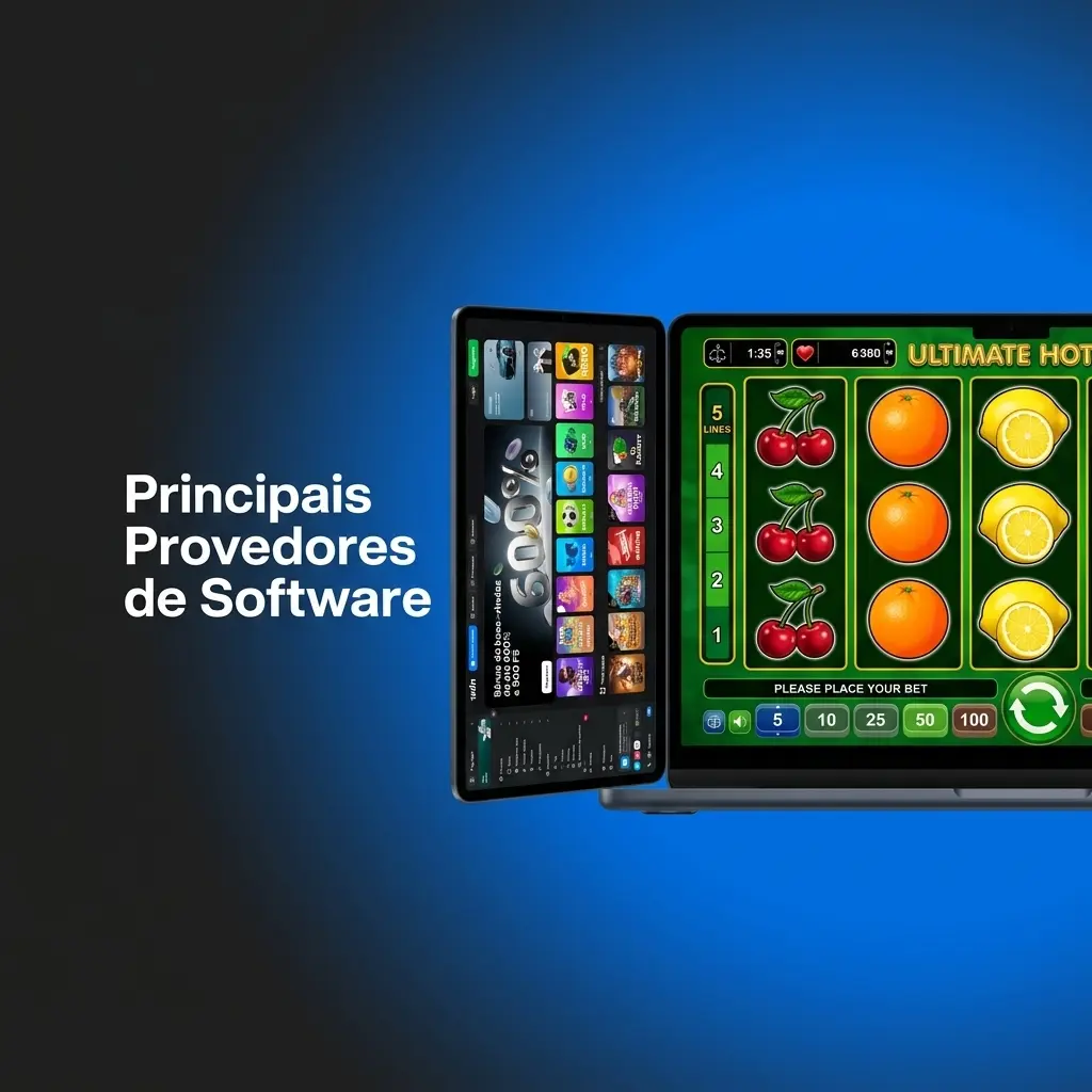 Principais provedores de software licenciados, como Pragmatic Play, NetEnt e Spinomenal.