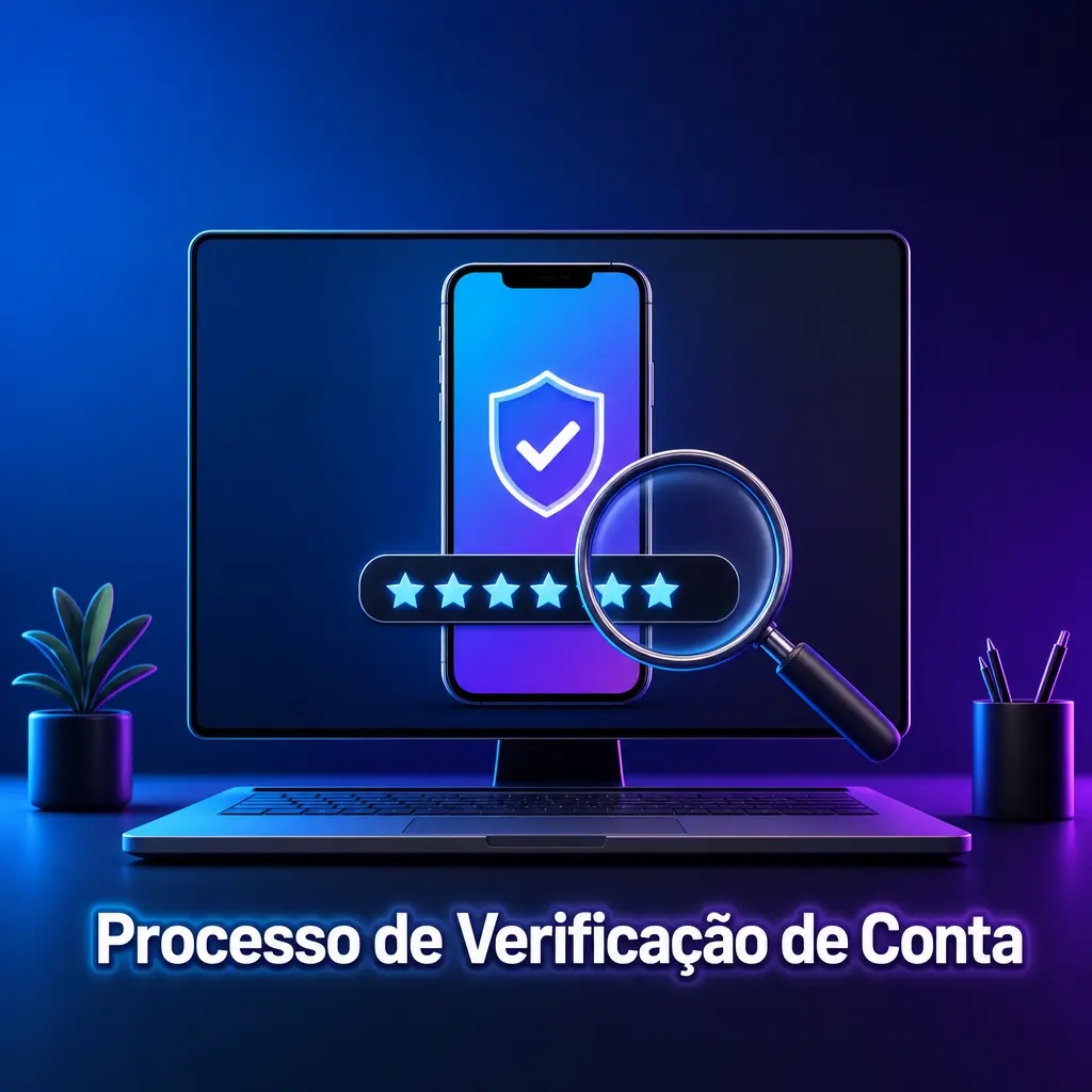 Processo de verificação de conta em site de apostas com envio de documentos e aprovação de identidade