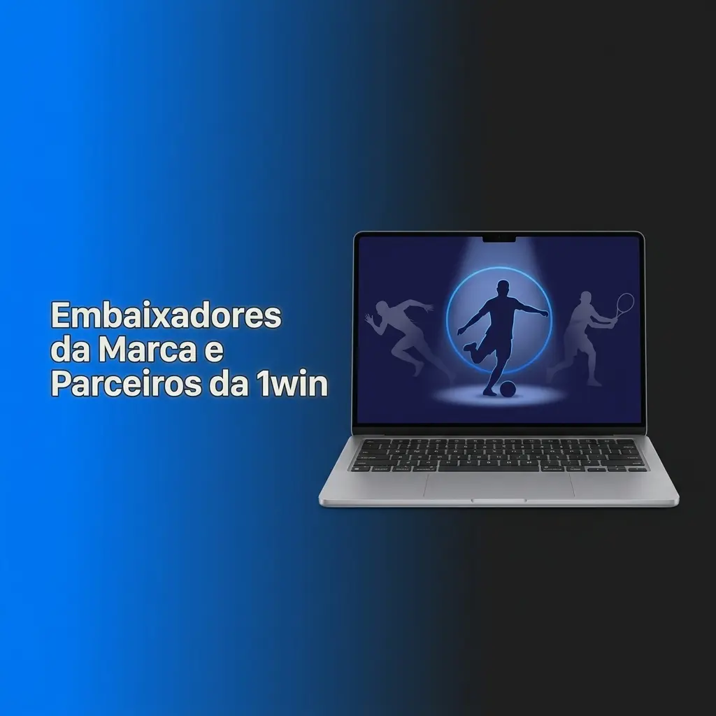 Embaixadores da 1win e atletas da equipe de eSports exibindo patrocínios da marca em torneios globais.