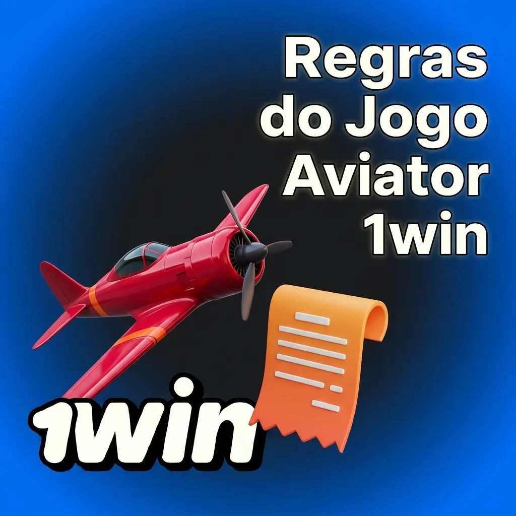 Regras do jogo Aviator 1win detalhando o avião, multiplicador progressivo e opções de saque.